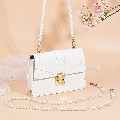 2Pcs 2 Style ABS Plastic Imitation Pearl Beaded Bag Handles FIND-WR0006-64-1