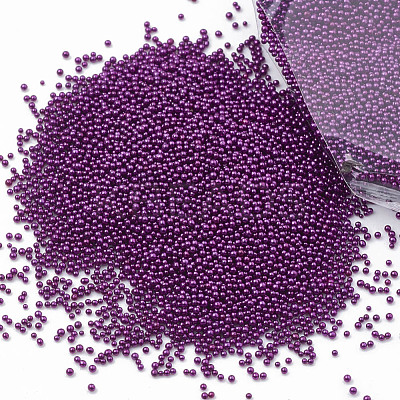 Color Plated DIY 3D Nail Art Decoration Mini Glass Beads MRMJ-R038-E12-1