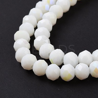 Electroplate Opaque Solid Color Glass Beads Strands LS-EGLA-A044-P3mm-L01-1