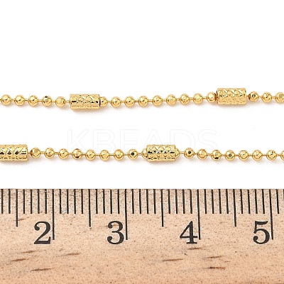 2MM Brass Column Satellite Chain Necklaces for Women NJEW-B148-03G-1