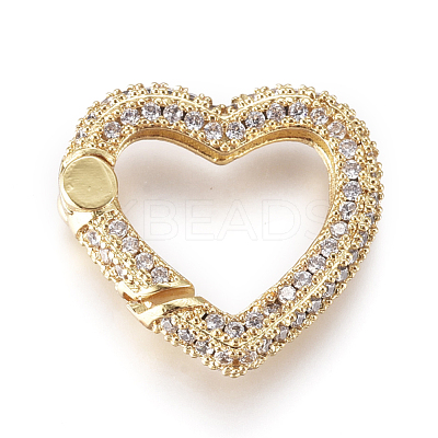 Brass Spring Gate Rings KK-D159-25G-1