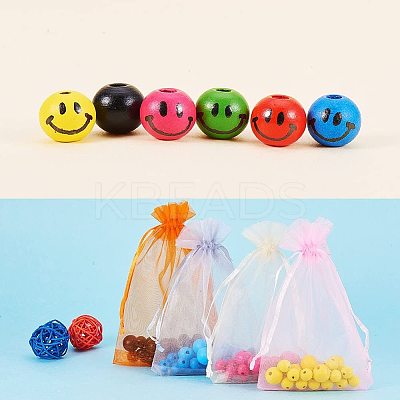 Dyed Wood Beads WOOD-PH0008-03-1