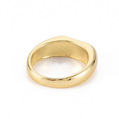 Alloy Enamel Wide Band Rings RJEW-N034-011G-RS-1