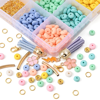 DIY Charms Jewelry Set Making Kit DIY-YW0005-35-1