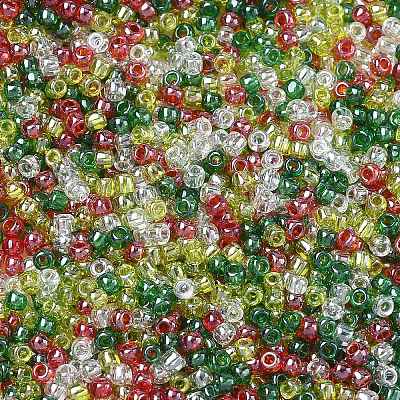 4 Colors 11/0 Christmas TOHO Round Seed Beads SEED-X0058-26-1
