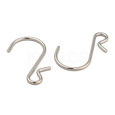 Non-Tarnish 201 Stainless Steel S Hook Clasps LS-STAS-K261-01P-1