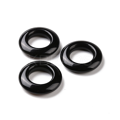 Natural Obsidian Pendants G-F728-02A-1