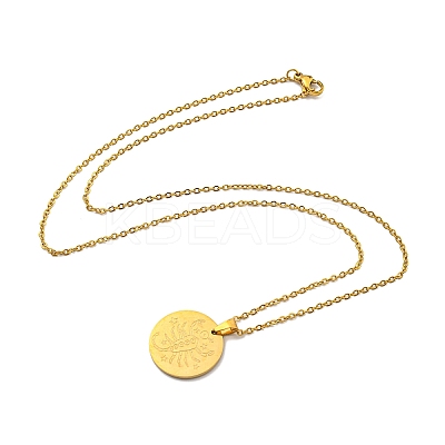 Constellation Pendant Necklaces LS-NJEW-S422-04G-08-1