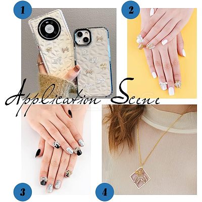 72Pcs 12 Style Nail Art Decoration MRMJ-FH0001-17-1