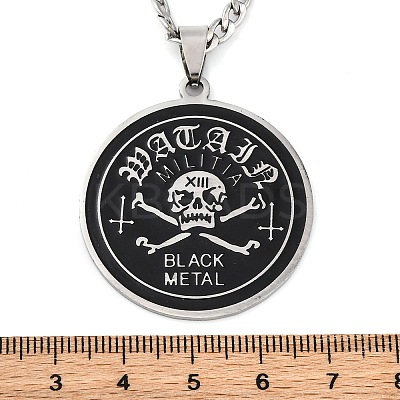 201 Stainless Steel Pendant Necklaces LS-NJEW-C066-05P-1
