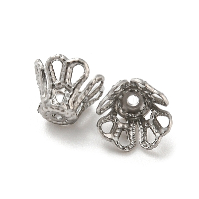 Non-Tarnish 316 Surgical Stainless Steel Bead Caps STAS-Q310-09B-P-1