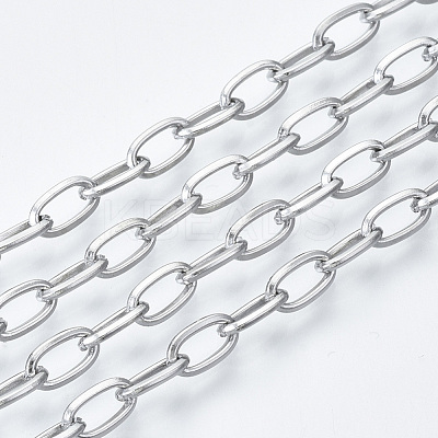 Tarnish Resistant 304 Stainless Steel Cable Chains CHS-S001-10A-P-1