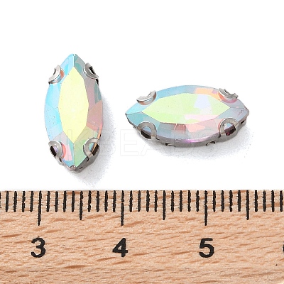 Horse Eye Sew on Rhinestone RGLA-L028-08F-04-1