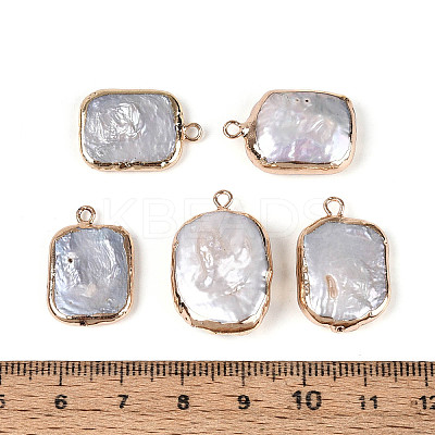 Natural Keshi Pearl Rectangle Pendants LS-PEAR-S020-D10-1