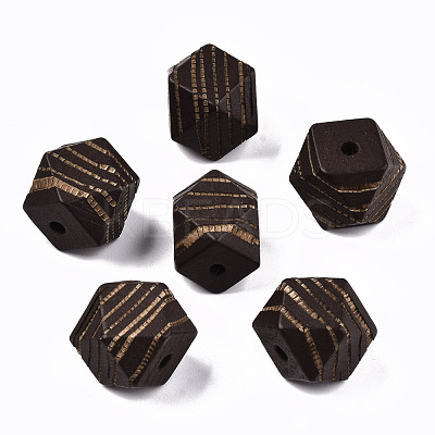 Painted Natural Wood Beads WOOD-T021-52C-M-1