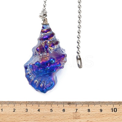 Glass Charms Ceiling Fan Pull Chain Extenders HJEW-H064-01A-P-1
