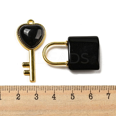 Natural Obsidian Pendants G-H308-07G-03-1