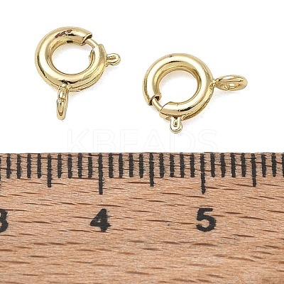 Brass Spring Ring Clasps KK-CBA1AE8-05B-G-1