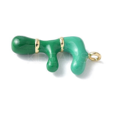 Brass Enamel Pendants KK-E093-03G-F-02-1