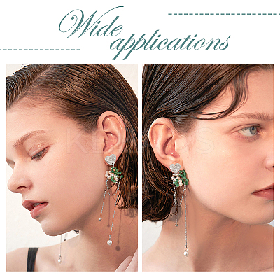 30Pcs 5 Colors Ion Plating(IP) 304 Stainless Steel Stud Earring Findings EJEW-UN0001-66-1