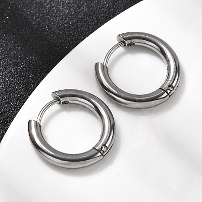 316F Stainless Steel Hoop Earrings EJEW-D341-01D-P-1