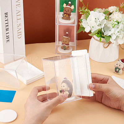 Transparent Acrylic Toys Action Figures Display Boxs ODIS-WH0030-74-1