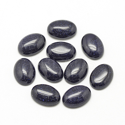 Synthetic Blue Goldstone Cabochons X-G-R415-13x18-34-1