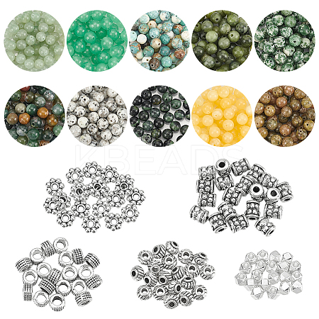 DIY Natural Mixed Gemstone Beads Jewelry Making Finding Kit DIY-WR0004-24-1
