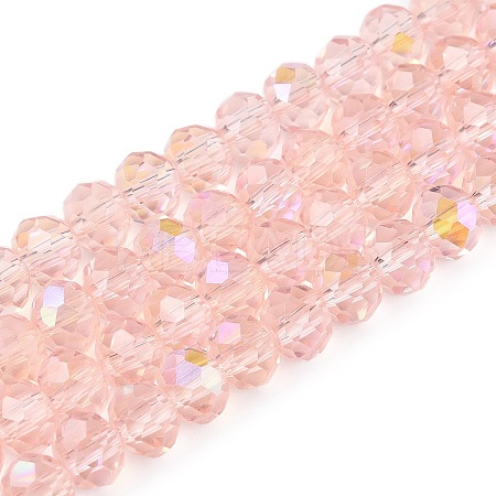 Electroplate Glass Beads Strands LS-EGLA-A044-T6mm-L22-1