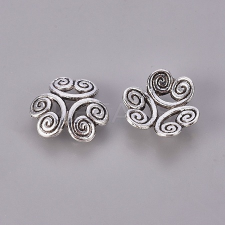 Tibetan Style Bead Caps EA483Y-NF-1