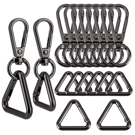 8Pcs Zinc Alloy Swivel Clasps FIND-GA0005-37B-1