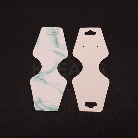 Jewelry Display Marble Texture Paper Cards CDIS-WH0024-04A-1