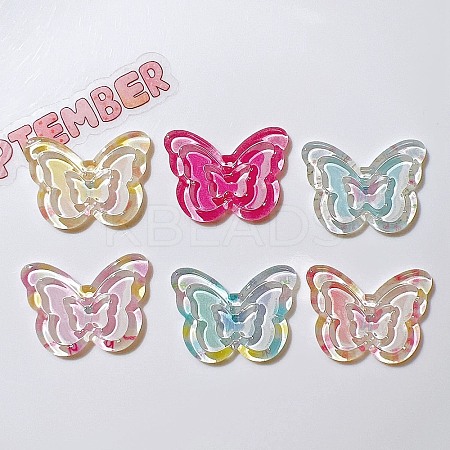Transparent Acrylic Cabochons KY-P022-04M-1