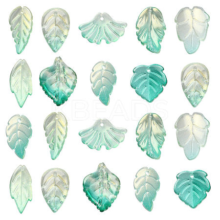 100Pcs Transparent Glass Pendants GLAA-CJ0001-89-1