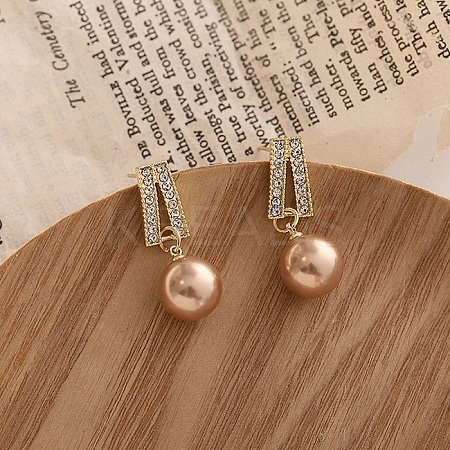Alloy Rhinestone Dangle Earrings for Women FS-WG67811-07-1