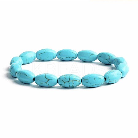 Turquoise Bracelet with Elastic Rope Bracelet DZ7554-26-1