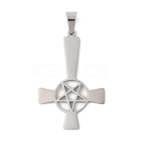 304 Stainless Steel Pendants STAS-C116-02P-1