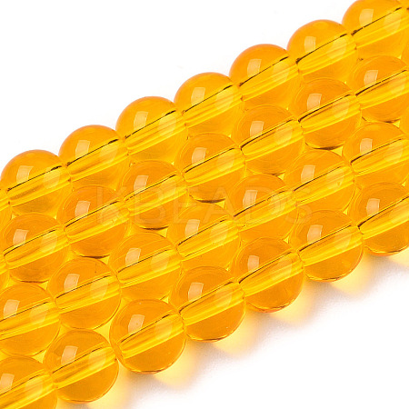 Transparent Glass Beads Strands X-GLAA-T032-T6mm-11-1