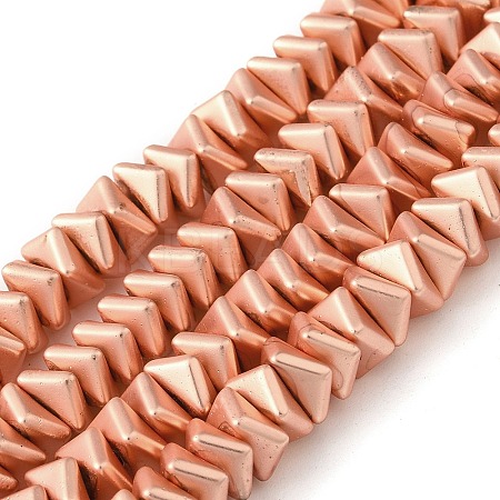 Matte Electroplated Synthetic Non-magnetic Hematite Beads Strands G-L606-F01-01C-1