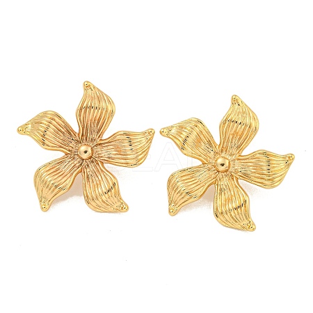 304 Stainless Steel Ear Studs EJEW-P282-02C-G-1