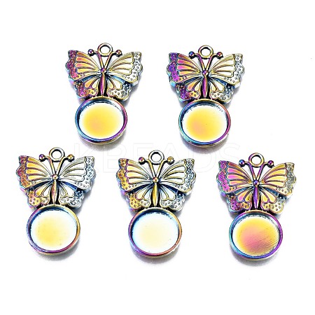 Alloy Pendants Cabochon Settings PALLOY-N163-034-NR-1