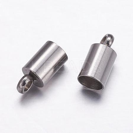Tarnish Resistant 304 Stainless Steel Cord Ends STAS-P161-05-3.5mm-1