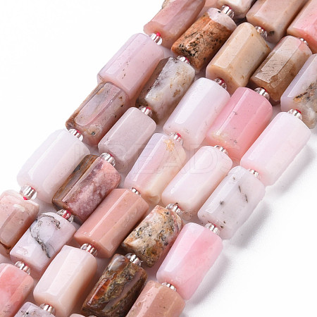 Natural Pink Opal Beads Strands X-G-S345-8x11-012-1