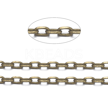 Brass Cable Chains CHC035Y-01-AB-1