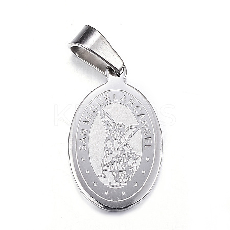 Non-Tarnish 304 Stainless Steel Pendants LS-STAS-G102-38P-1