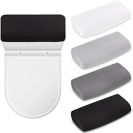 4 Colors Polyester Toilet Lid Dust Cover AJEW-CN0003-21B-1
