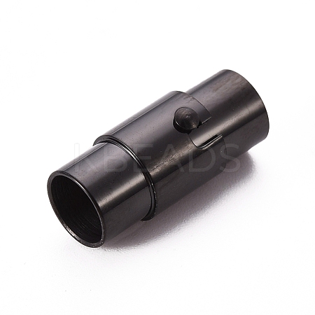 304 Stainless Steel Locking Tube Magnetic Clasps Ion Plating(IP) LS-STAS-I045-12-5mm-1