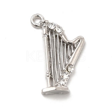 Rack Plating Alloy Rhinestone Pendants ALRI-M006-09P-1