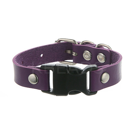 Imitation Leather & Alloy & Plastic Bracelets for Men Women FS-WG10CE2-15-1