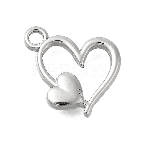 Anti-Tarnish 304 Stainless Steel Pendants STAS-D192-12P-1